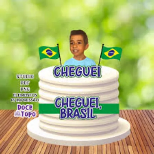 Figurinha de Topfigurinhas-11113-Cheguei Brasil